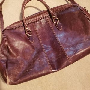 Weekend leather bag